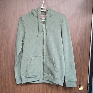 Mountain Warehouse Size 4 Sage Green Voyage Full Zip Sherpa Lined Hoodie
